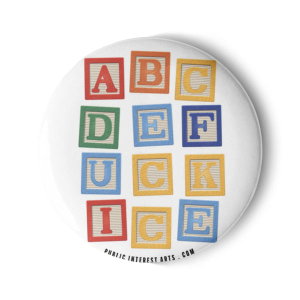 "A, B, C, D, E, F, U..." Set of Pins