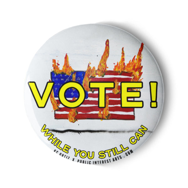 "Vote While You Still Can" Set of Pins