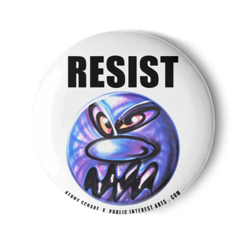 "Resist / Blarghh" Set of 1.25" Pins