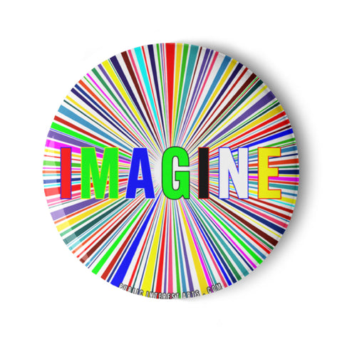 "People Power / Imagine" Set of Pins