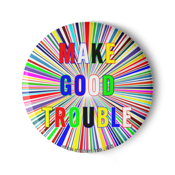 "People Power / Make Good Trouble" Set of Pins