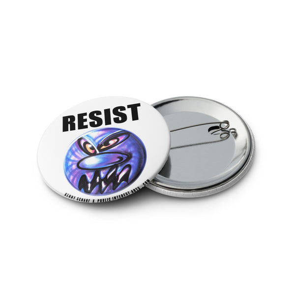 "Resist / Blarghh" Set of 1.25" Pins