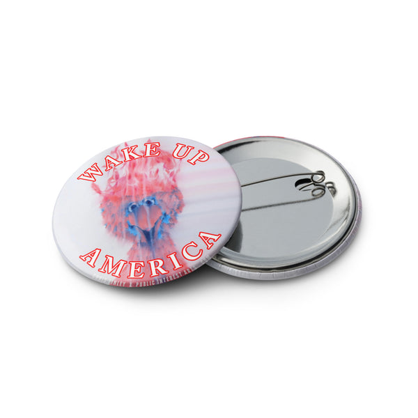 "Wake Up America / Flaming Muppet" Set of Pins
