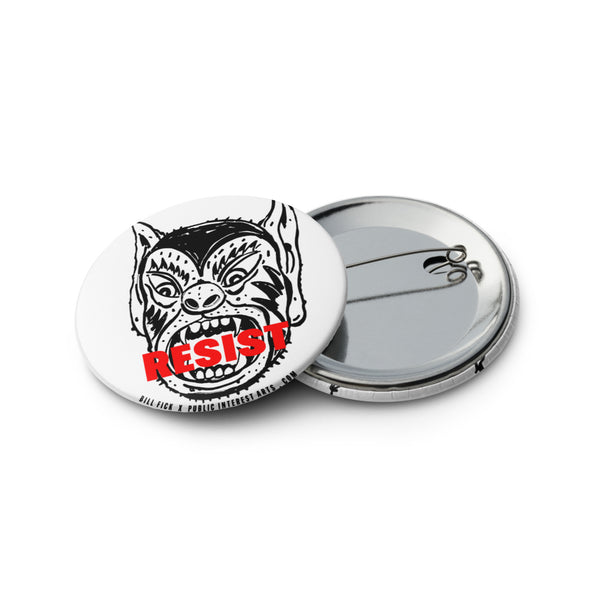 "Resist Face" Set of Pins